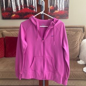 Pink Nike hoodie